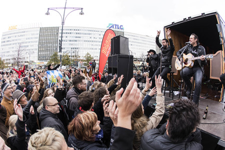 Straßenkonzert von The BossHoss in Berlin