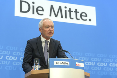 Pressekonferenz zur Klausurtagung der CDU in Berlin