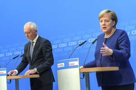 Pressekonferenz zur Klausurtagung der CDU in Berlin