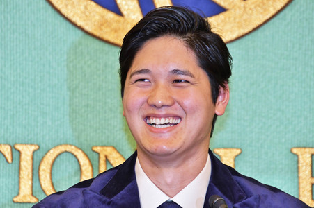 Pressekonferenz mit Shohei Ohtani in Tokio