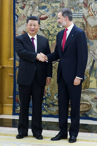 Empfang für Xi Jinping in Madrid