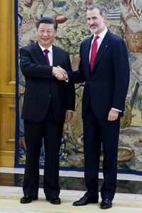 Empfang für Xi Jinping in Madrid