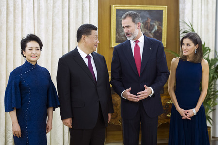 Empfang für Xi Jinping in Madrid