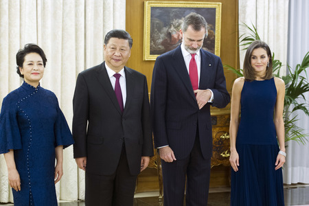Empfang für Xi Jinping in Madrid