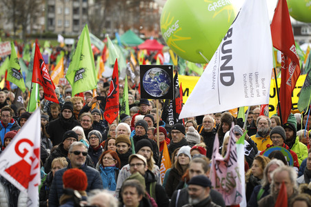 Demonstration 'Kohle stoppen - Klimaschutz jetzt!' in Köln