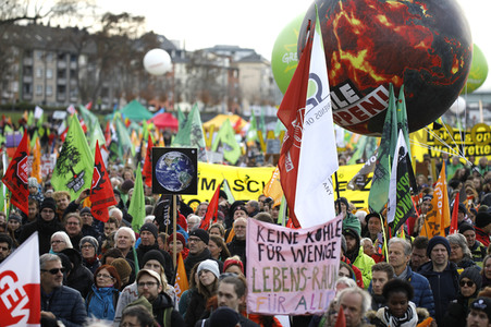 Demonstration 'Kohle stoppen - Klimaschutz jetzt!' in Köln