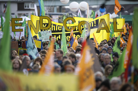Demonstration 'Kohle stoppen - Klimaschutz jetzt!' in Köln
