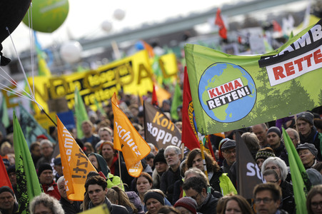 Demonstration 'Kohle stoppen - Klimaschutz jetzt!' in Köln