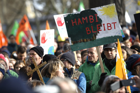 Demonstration 'Kohle stoppen - Klimaschutz jetzt!' in Köln