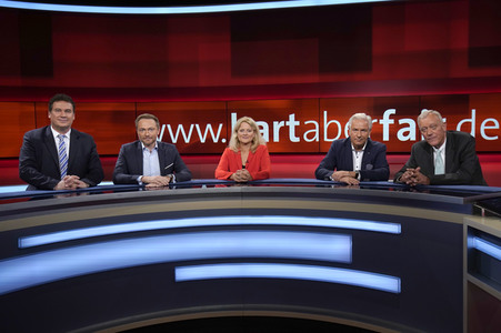 Talkshow 'hart aber fair' in Berlin