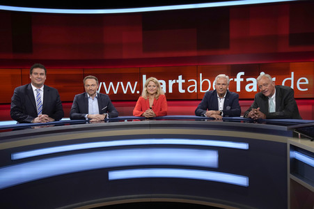 Talkshow 'hart aber fair' in Berlin
