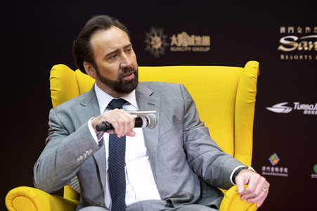 Pressekonferenz mit Nicholas Cage auf dem International Film Festival & Awards Macao 2018