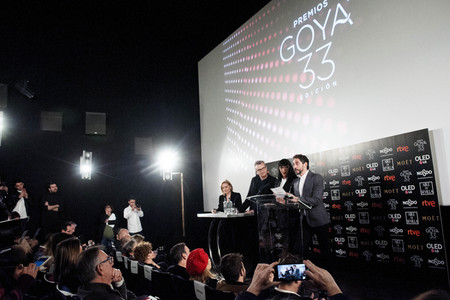 Bekanntgane der Nominierten der Premios Goya in Madrid