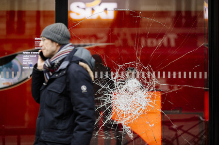 Gelbwesten-Protest in Paris