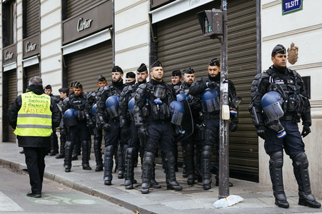 Gelbwesten-Protest in Paris