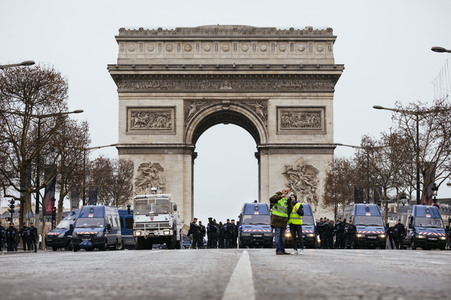 Gelbwesten-Protest in Paris