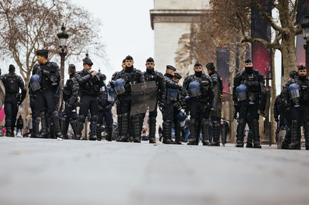 Gelbwesten-Protest in Paris