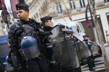 Gelbwesten-Protest in Paris