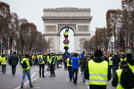 Gelbwesten-Protest in Paris