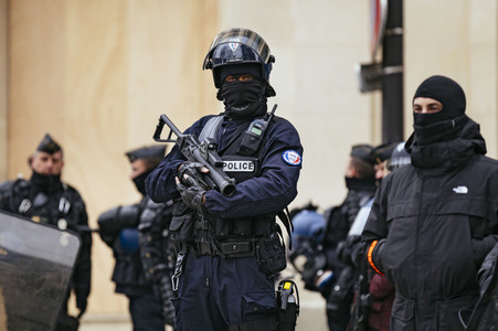 Gelbwesten-Protest in Paris