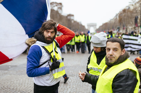 Gelbwesten-Protest in Paris