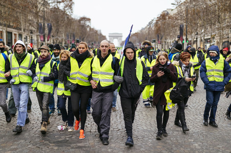 Gelbwesten-Protest in Paris