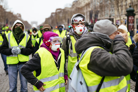 Gelbwesten-Protest in Paris