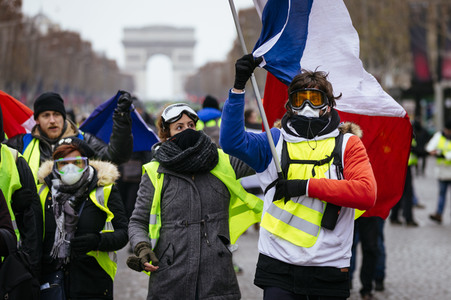 Gelbwesten-Protest in Paris