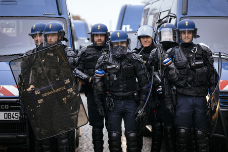 Gelbwesten-Protest in Paris