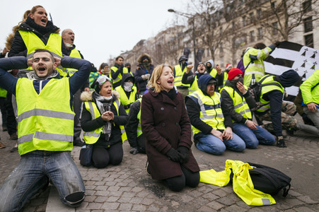 Gelbwesten-Protest in Paris