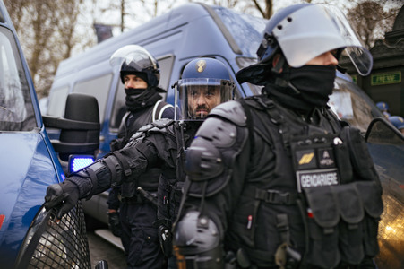Gelbwesten-Protest in Paris