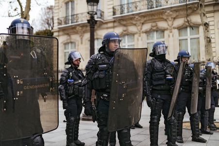 Gelbwesten-Protest in Paris