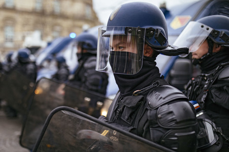Gelbwesten-Protest in Paris