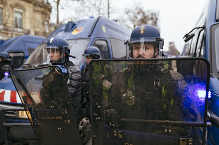 Gelbwesten-Protest in Paris