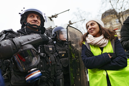 Gelbwesten-Protest in Paris