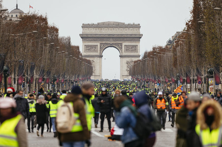 Gelbwesten-Protest in Paris