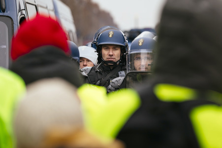 Gelbwesten-Protest in Paris
