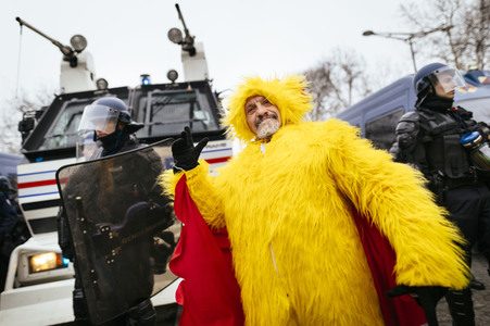 Gelbwesten-Protest in Paris