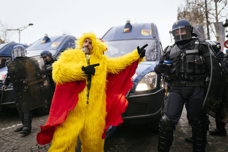 Gelbwesten-Protest in Paris