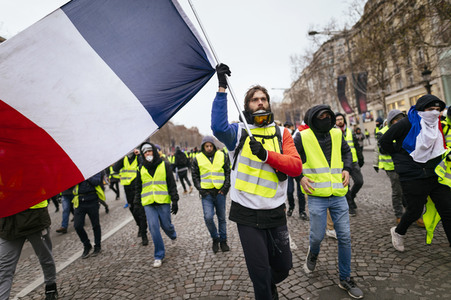 Gelbwesten-Protest in Paris
