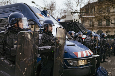 Gelbwesten-Protest in Paris