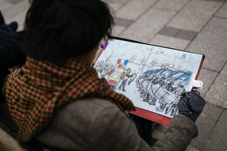 Gelbwesten-Protest in Paris