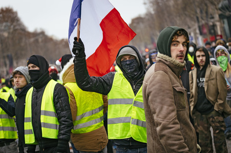Gelbwesten-Protest in Paris