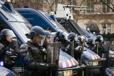 Gelbwesten-Protest in Paris