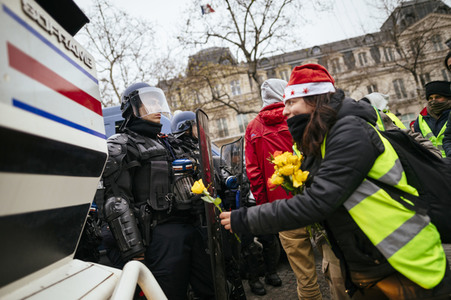 Gelbwesten-Protest in Paris