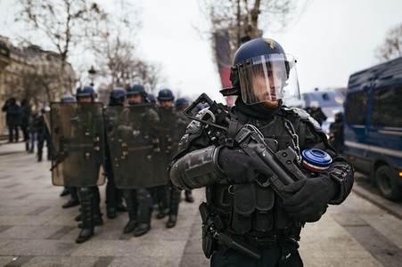 Gelbwesten-Protest in Paris