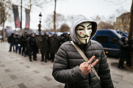 Gelbwesten-Protest in Paris