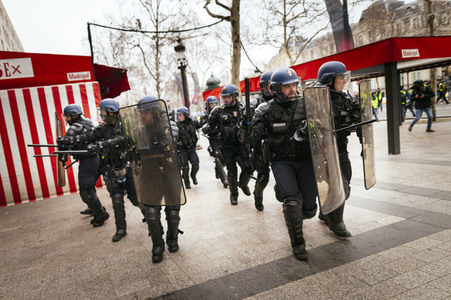 Gelbwesten-Protest in Paris
