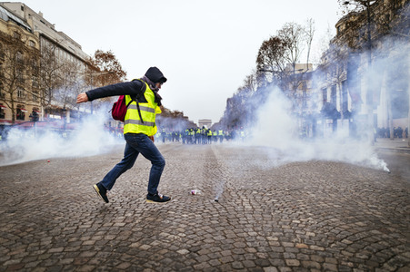 Gelbwesten-Protest in Paris