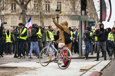 Gelbwesten-Protest in Paris
